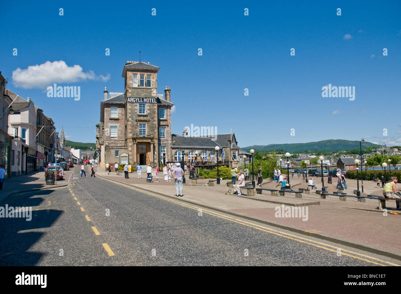 Town Centre Dunoon Argyll & BUte Scotland Stock Photo Alamy