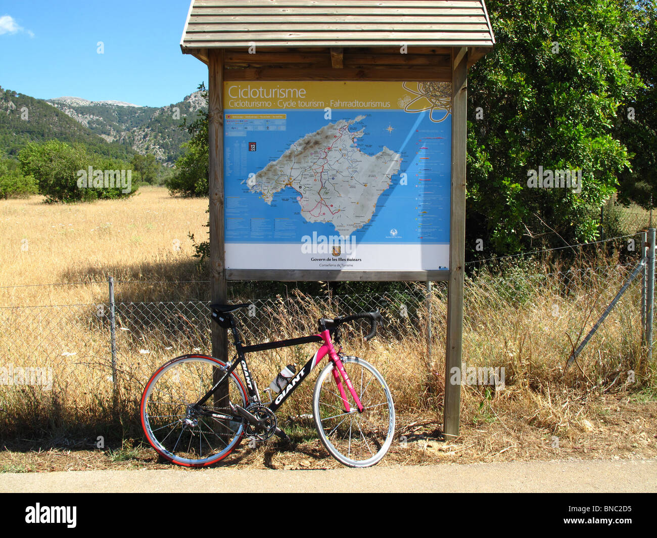 cycling in  Majorca Stock Photo