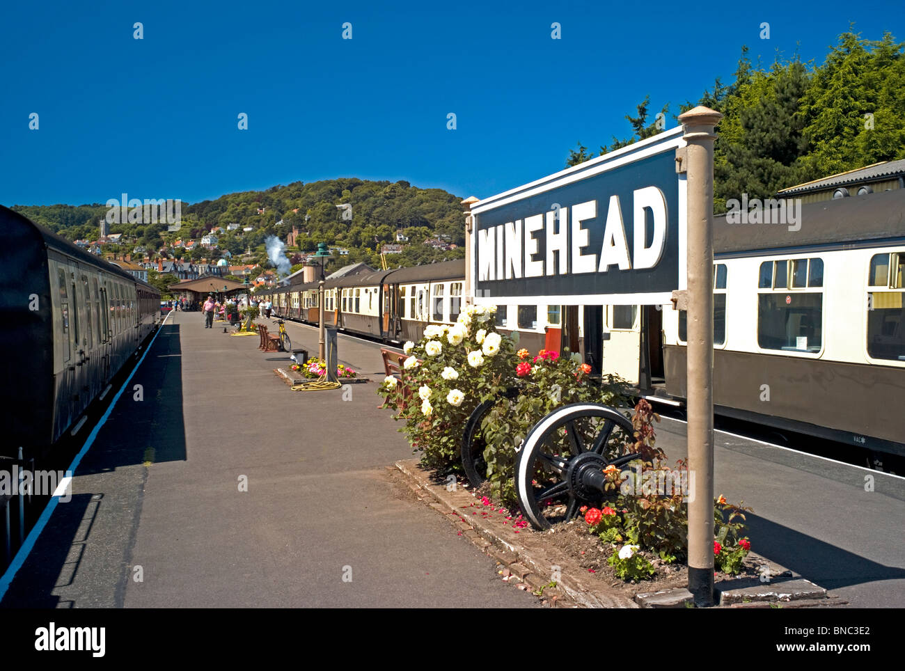 Minehead Station, West Somerset Railway, UK Stock Photo
