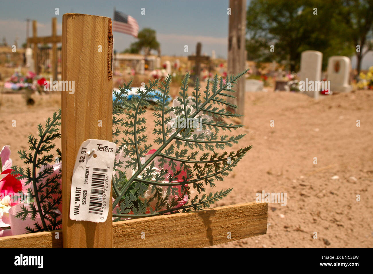 Graveyard in Espanola, New Mexico USA Stock Photo Alamy