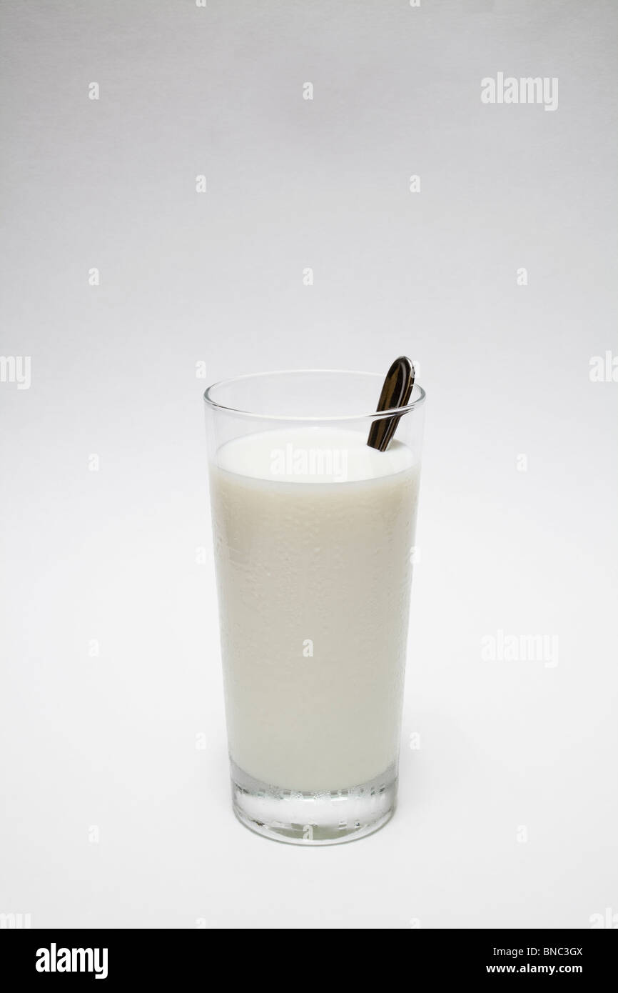 Tall glass of milk