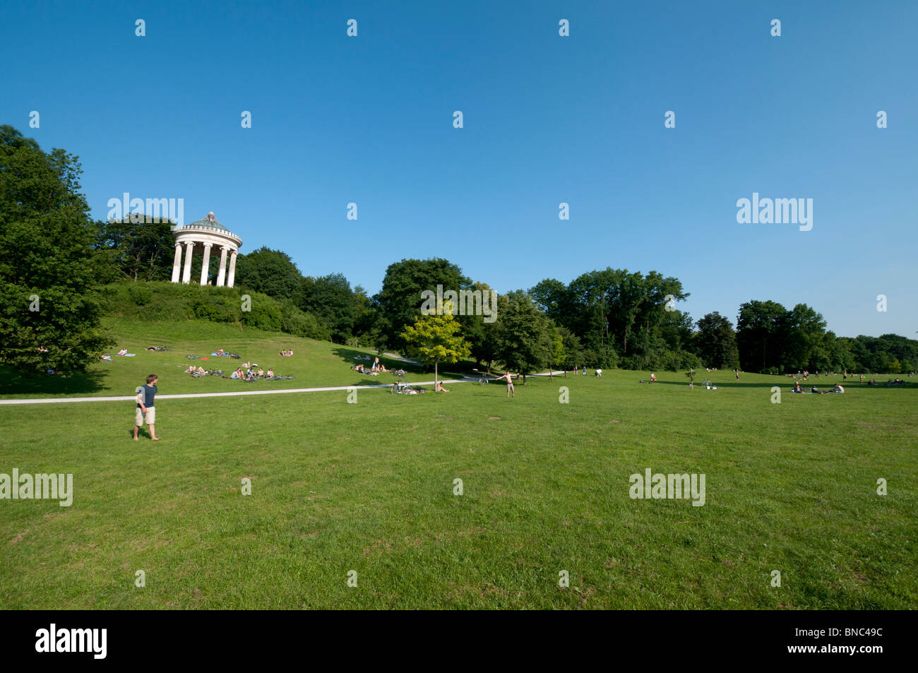English Garden in Munich Stock Photo