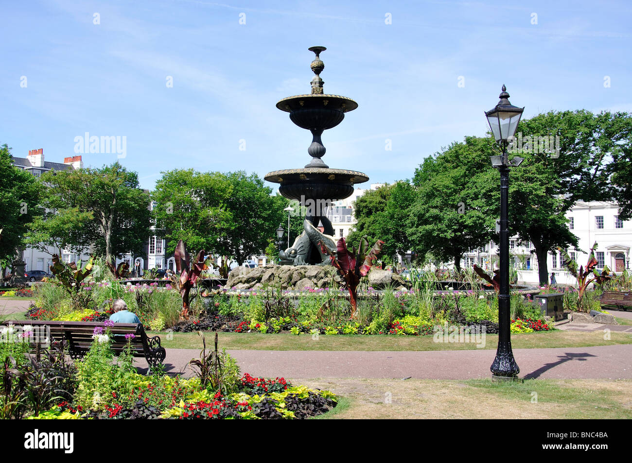 Steine Gardens and Victoria Fountain, Brighton, East Sussex, England, United Kingdom Stock Photo