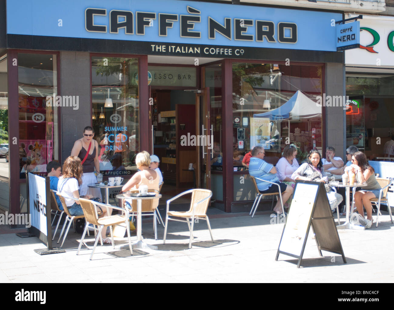 Caffe Nero Coffee Shop Hemel Hempstead Hertfordshire Stock Photo