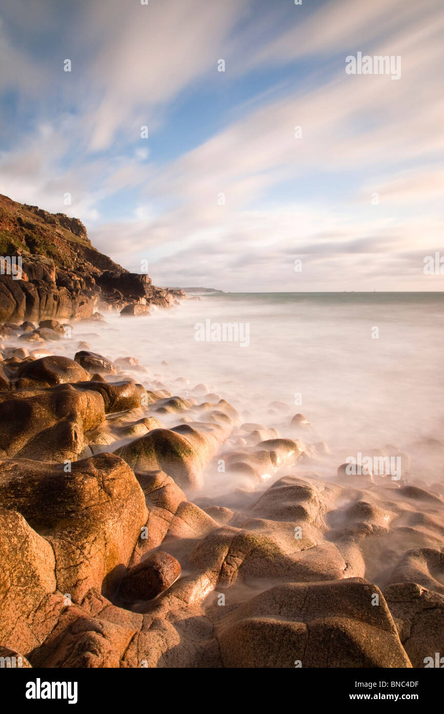 Rock rocky sea shore erosion hi-res stock photography and images - Alamy