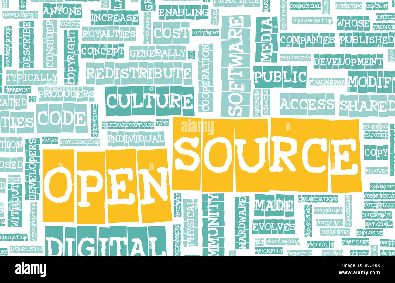 Open Source Technology Platform in a Community Stock Photo - Alamy