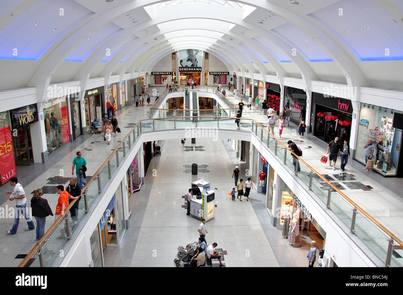 Churchill Square Shopping Centre interior, Brighton, East Sussex, England, United Kingdom Stock Photo