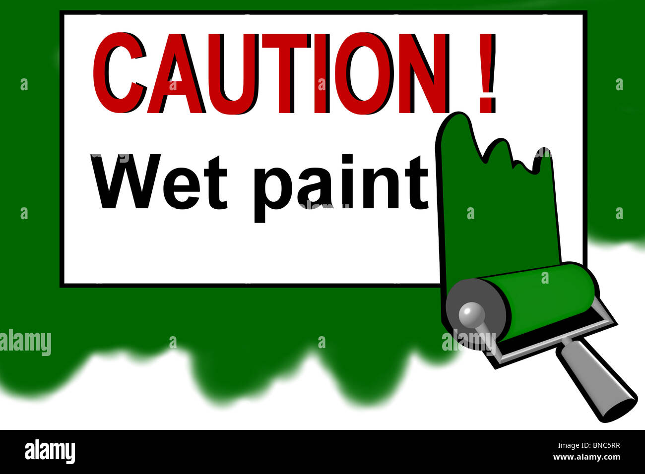 Notice wet paint hires stock photography and images Alamy