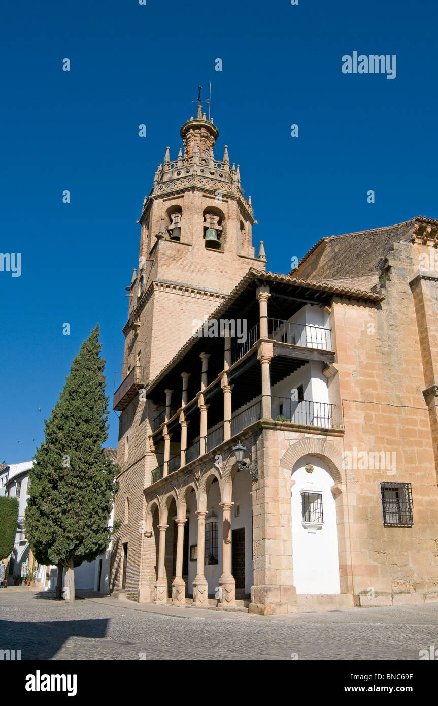 Church of Santa Maria in the city of Ronda, Andalusia Southern Spain ...
