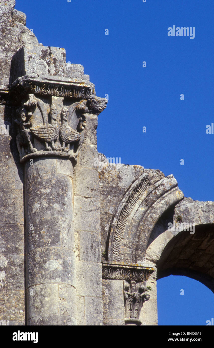 ABBEY LA SAUVEMAJEURE, RUIN, AQUITAINE, FRANCE Stock Photo Alamy