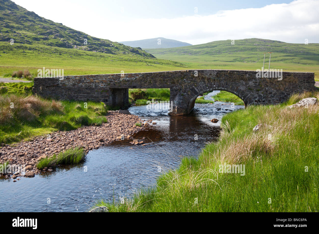 Bridge over stream at the foot of the Ballaghisheen Pass, Co. Kerry,  Ireland Stock Photo - Alamy