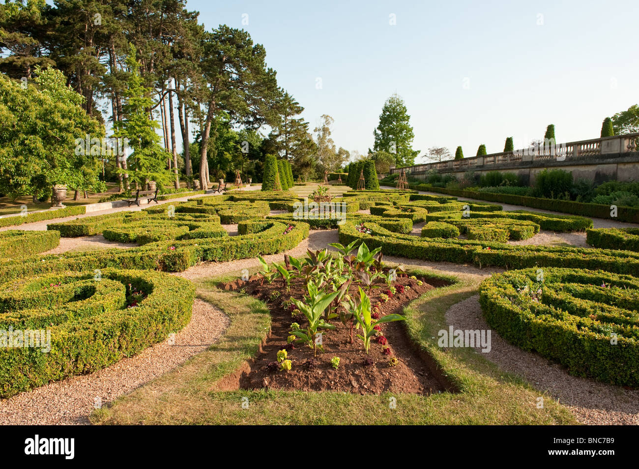 Gardens at Oldway Mansion in Paignton, Devon, owned by Torbay Council