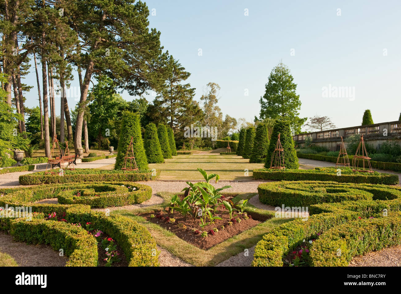 Gardens at Oldway Mansion in Paignton, Devon, owned by Torbay Council
