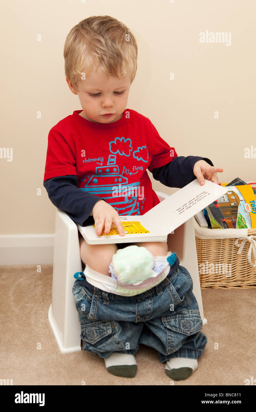 Potty training reading hi-res stock photography and images - Alamy