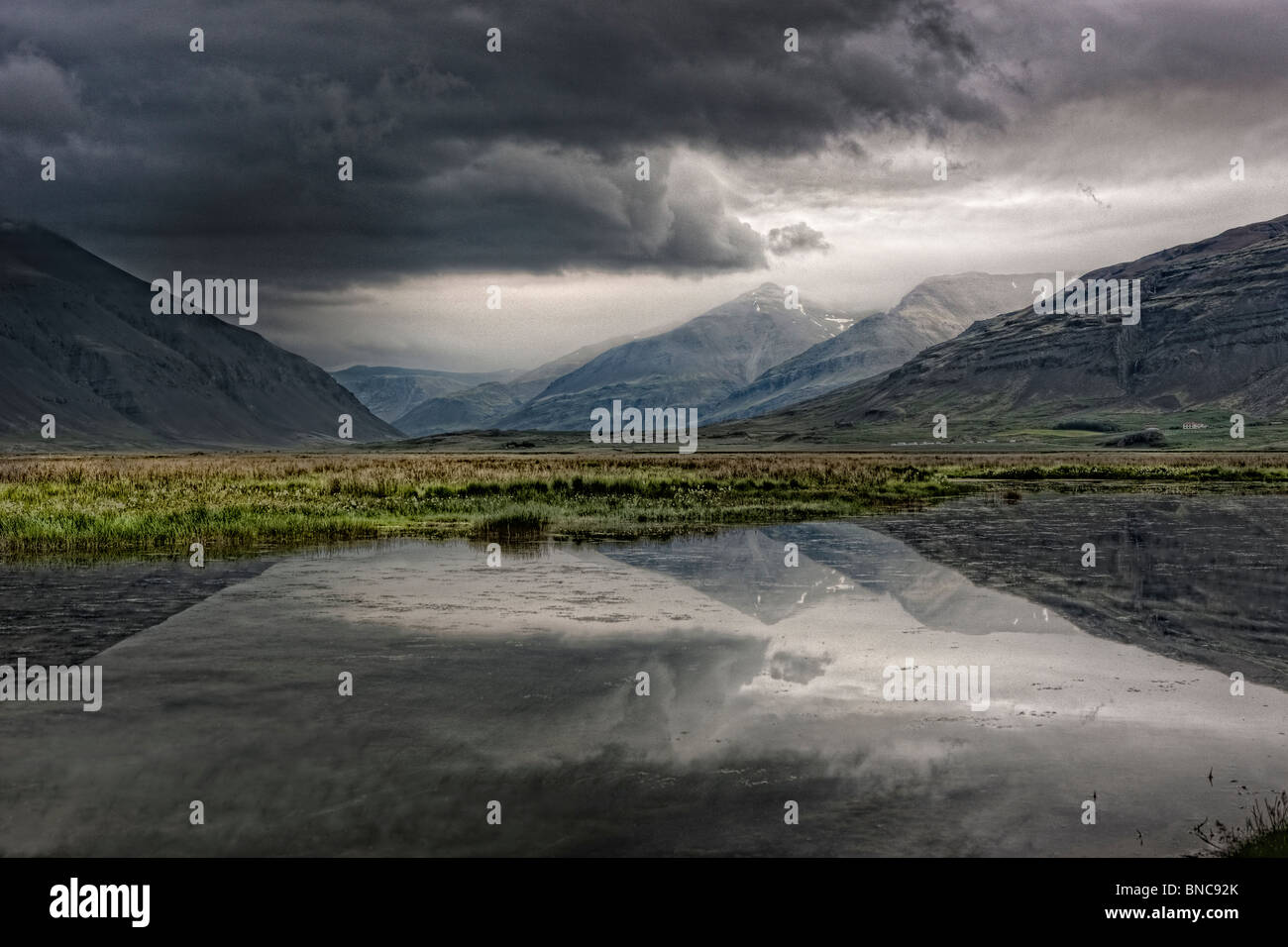 Hoffellsdalur, near Hornafjordur, Eastern Iceland Stock Photo