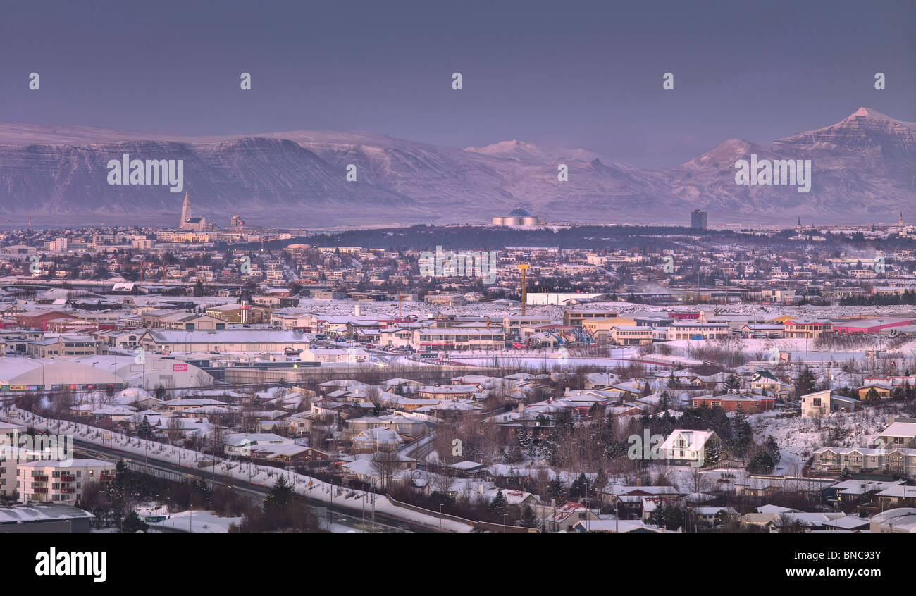 Winter, Reykjavik, Iceland Stock Photo