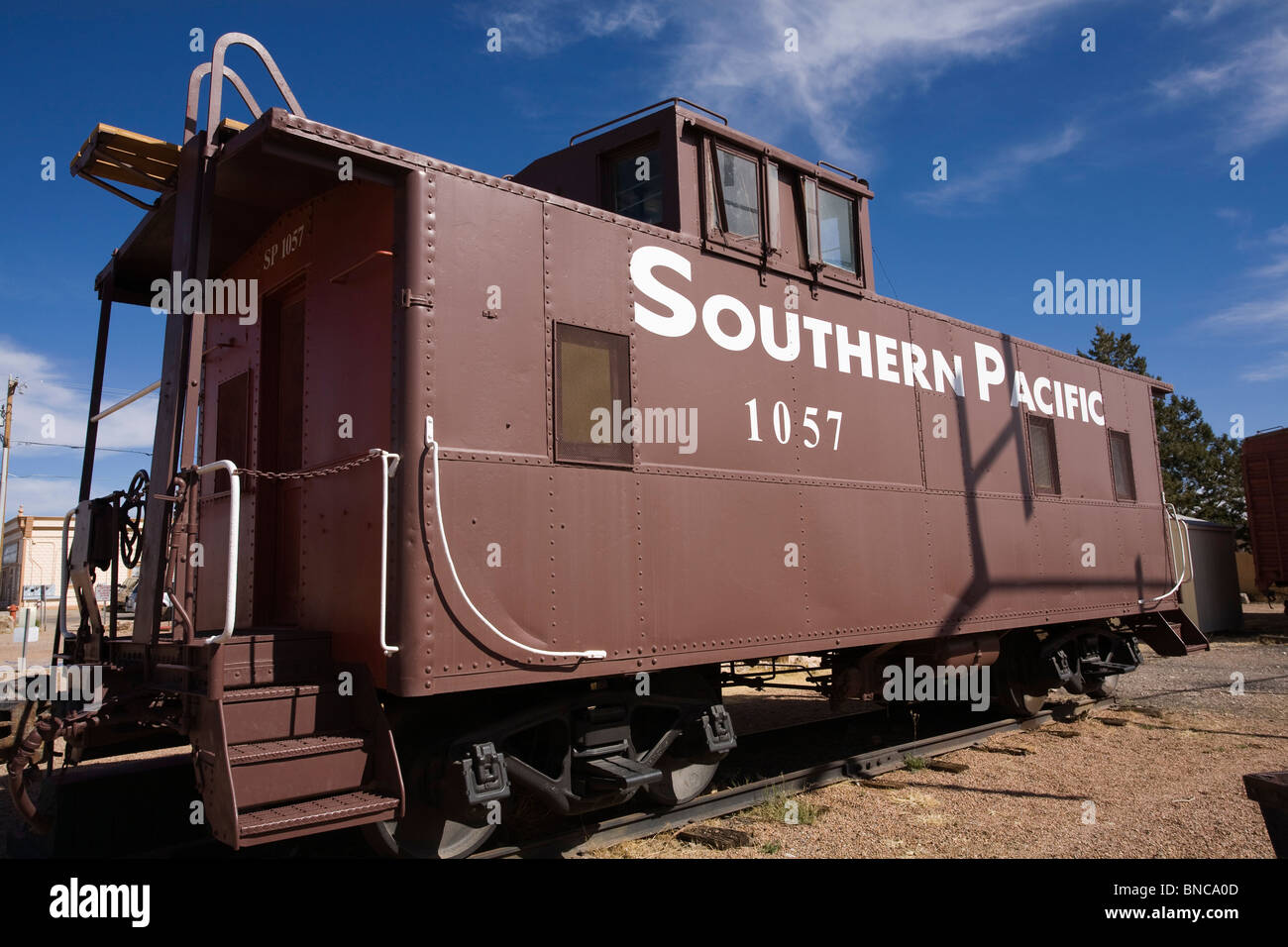 Southern Pacific railroad caboose in Tombstone, Arizona Stock Photo Alamy