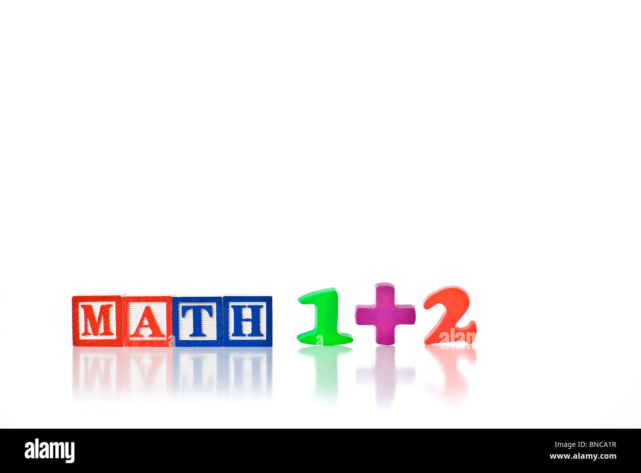 Number letter blocks Cut Out Stock Images & Pictures - Alamy