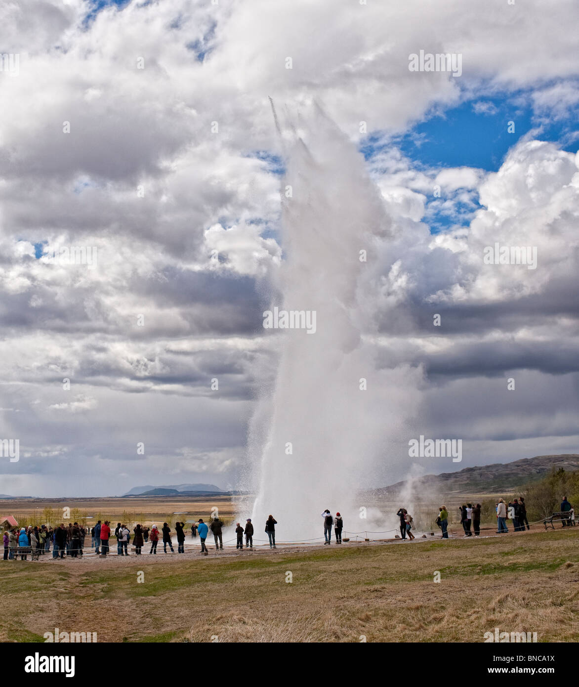Strokkur Geyser Erupting, Iceland Stock Photo - Alamy