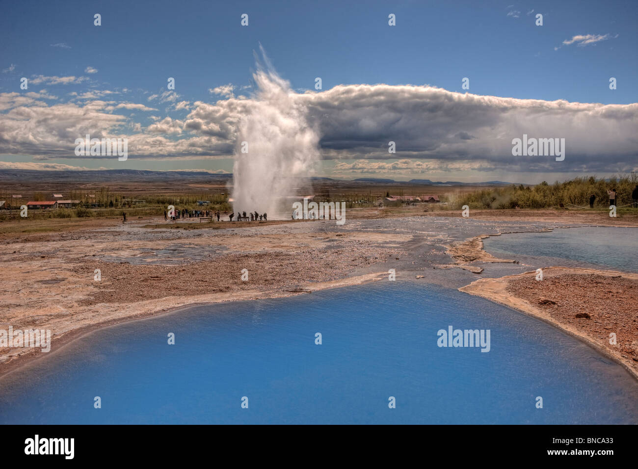 Strokkur Geyser Erupting, Iceland Stock Photo - Alamy