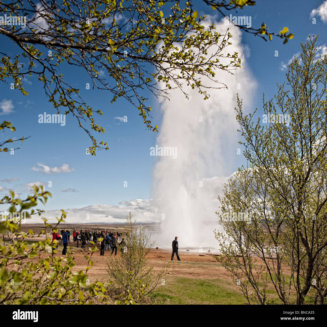 Strokkur Geyser Erupting, Iceland Stock Photo - Alamy