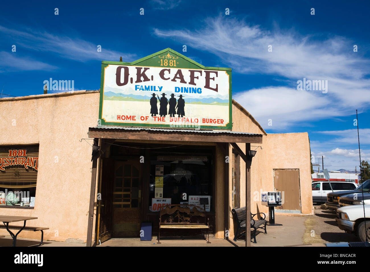OK Cafe, Tombstone, Arizona. Stock Photo