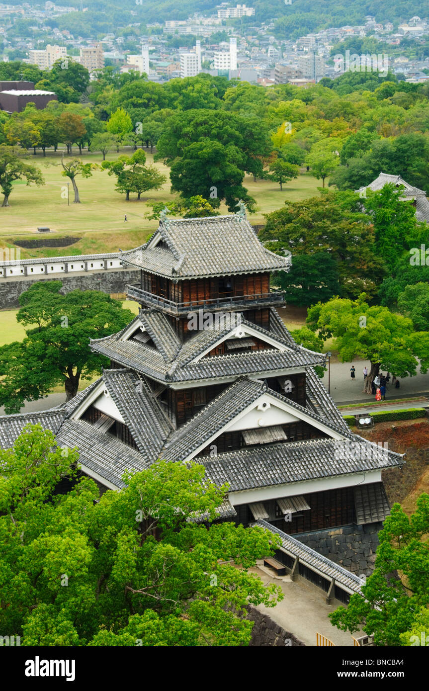 The Uto-Yagura, Kumamoto Castle, Kumamoto Prefecture, Kyushu Region, Kyushu Island, Japan Stock Photo