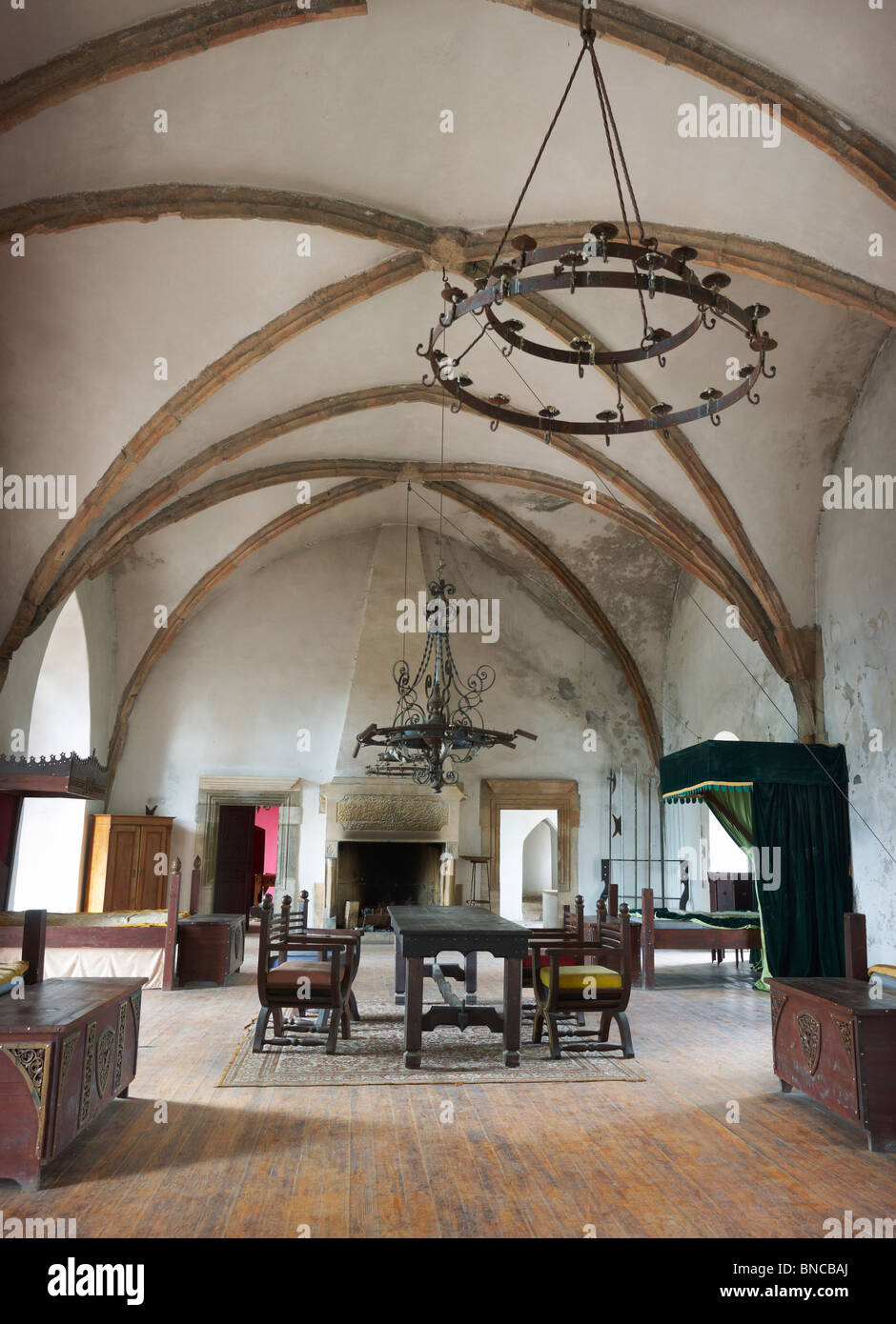 Grodziec - Medieval castle interiors, Silesia, Poland Stock Photo