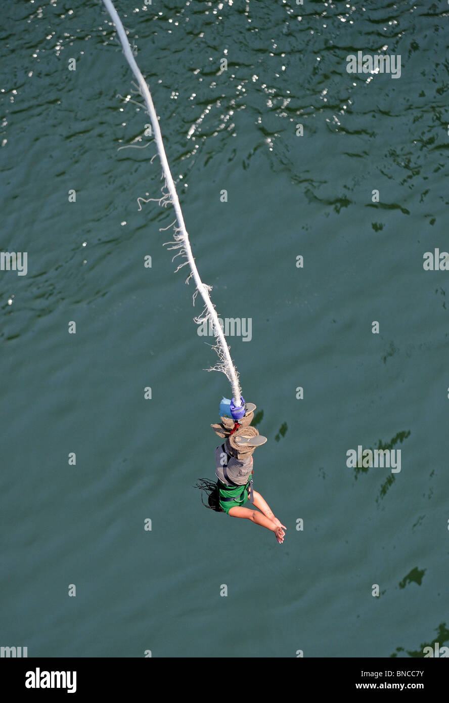 Bungee jumping at Victoria Falls, Zambia Stock Photo Alamy