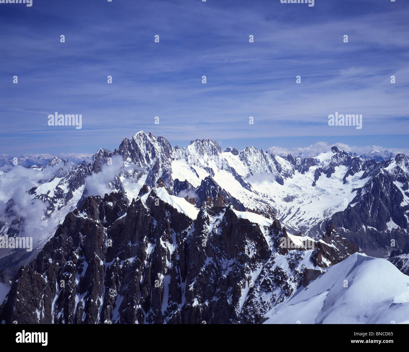 Alps from the aiguille du midi hi-res stock photography and images - Alamy