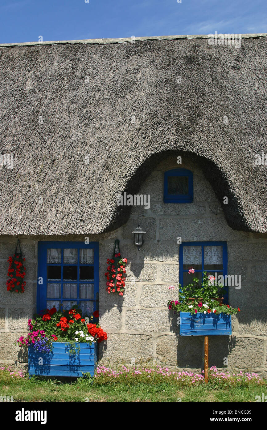Traditional Breton house Stock Photo Alamy