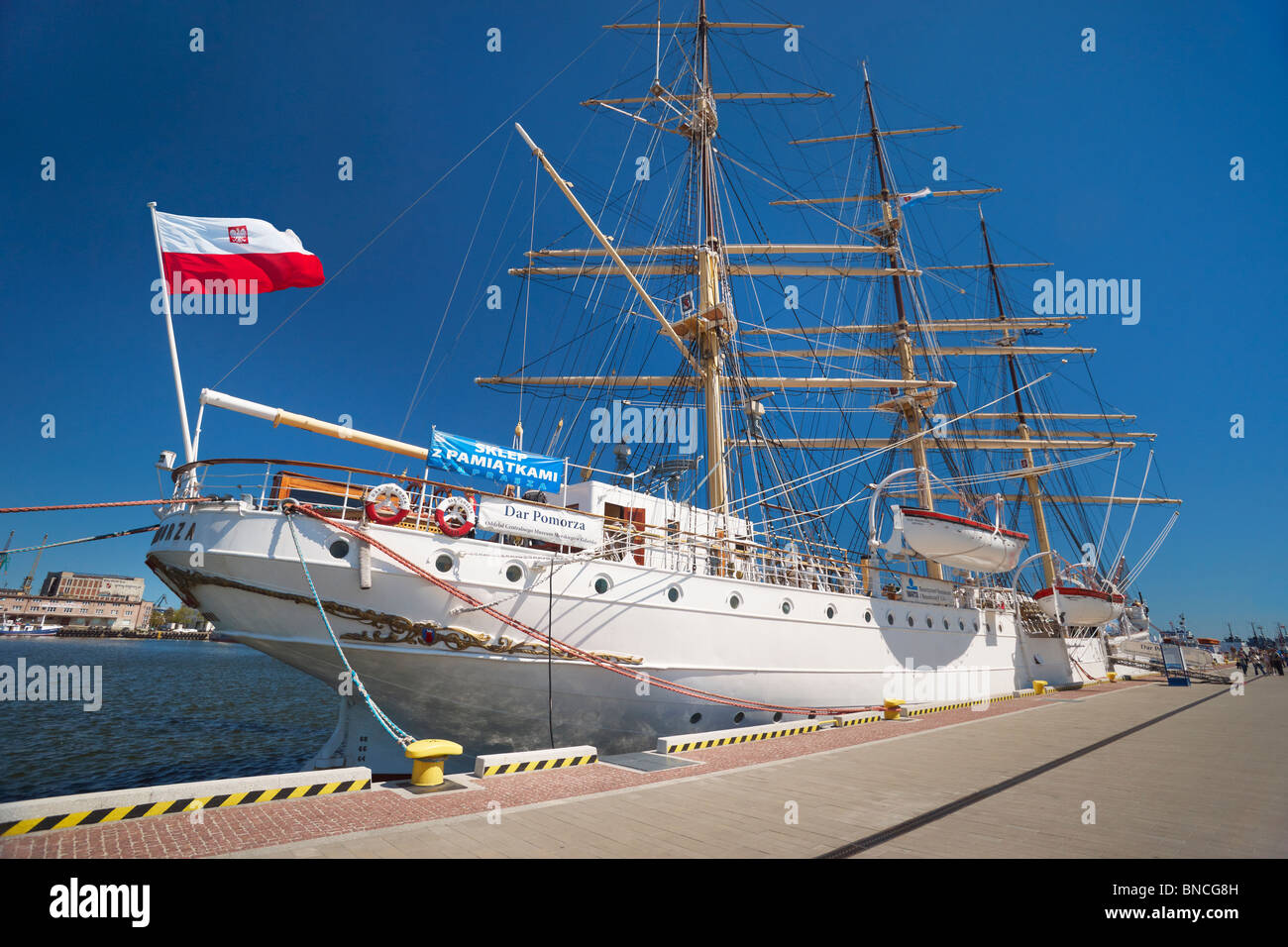 Sailing ship 'Dar Pomorza', Gdynia, Pomerania, Poland Stock Photo
