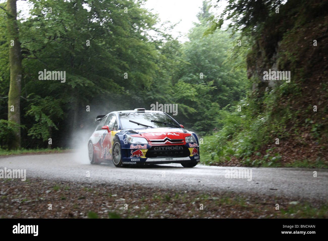 Sebastien Loeb on the C4 WRC Stock Photo