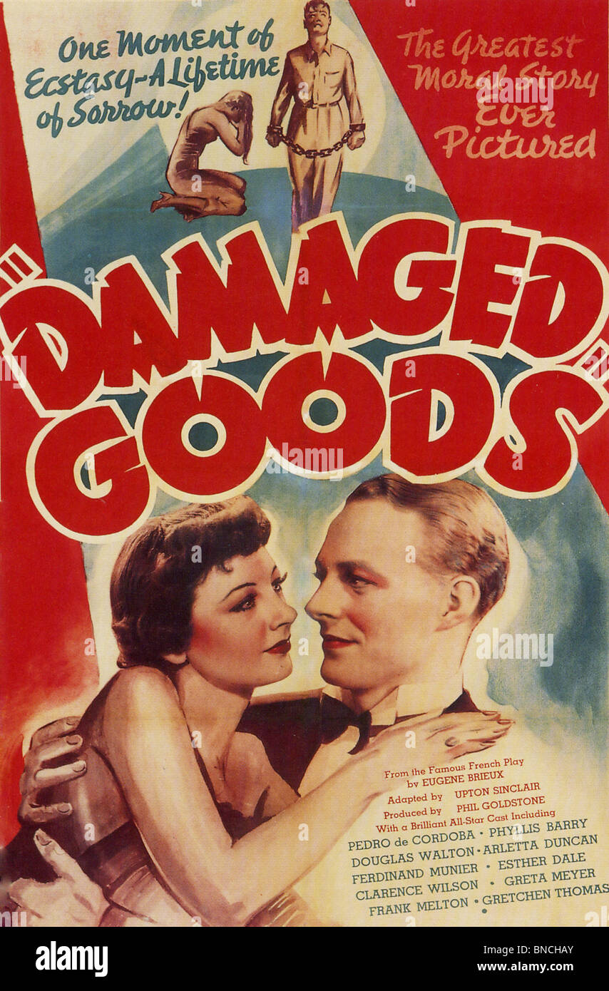 DAMAGED GOODS  Poster for 1937 Criterion Pictures film Stock Photo