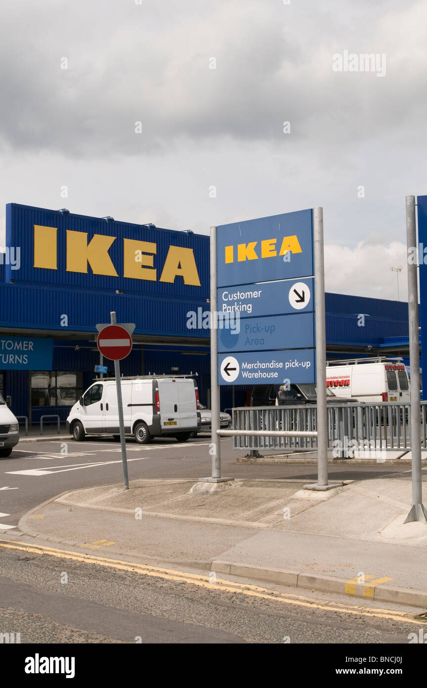 ikea furniture sweden swedish shop super store stores retail retailer outlet out off town leeds Stock Photo - Alamy