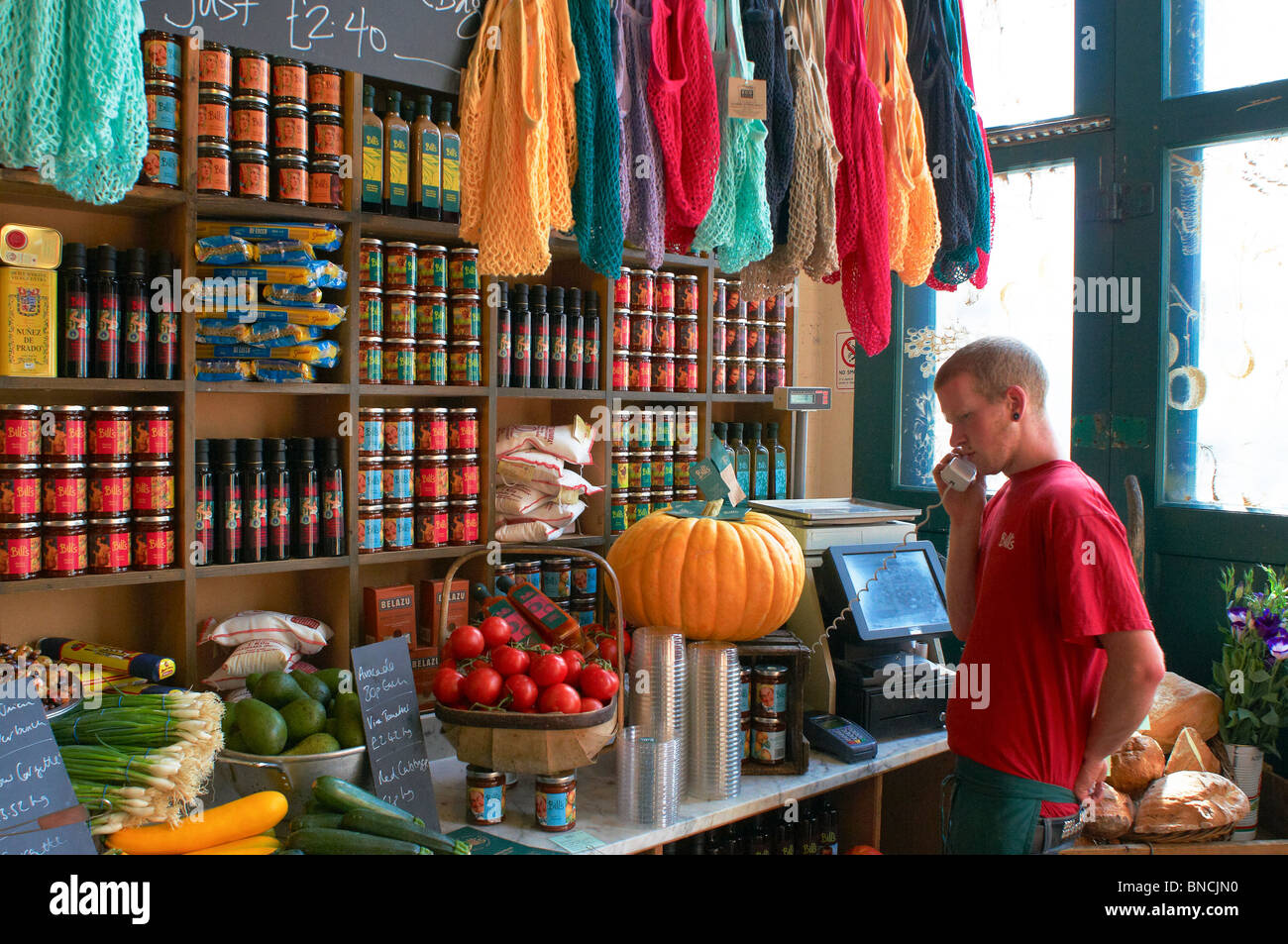 Part of the fruit and vegetable display at Bill's Produce Store in
