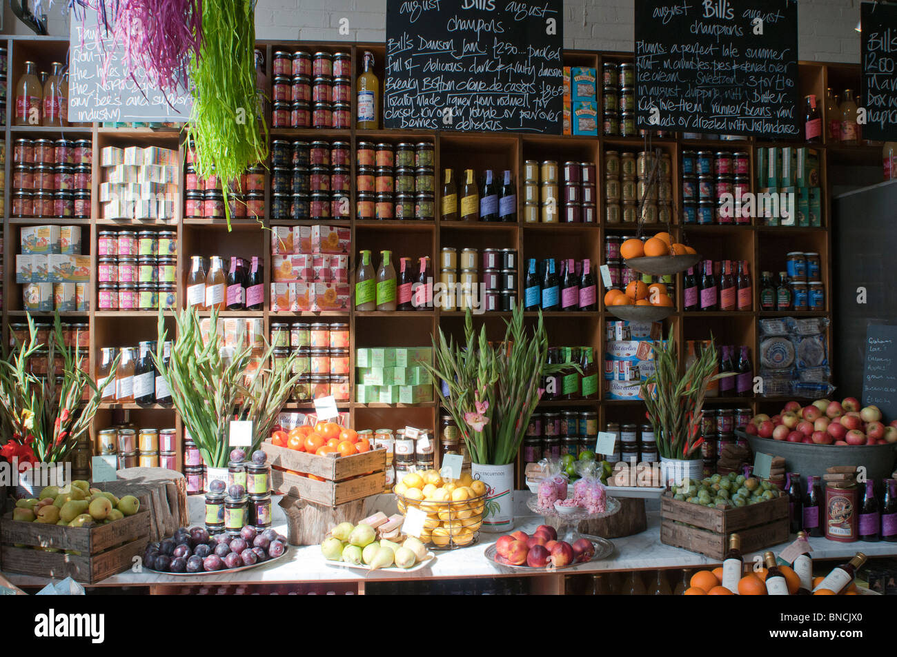 Part of the fruit and vegetable display at Bill's Produce Store in
