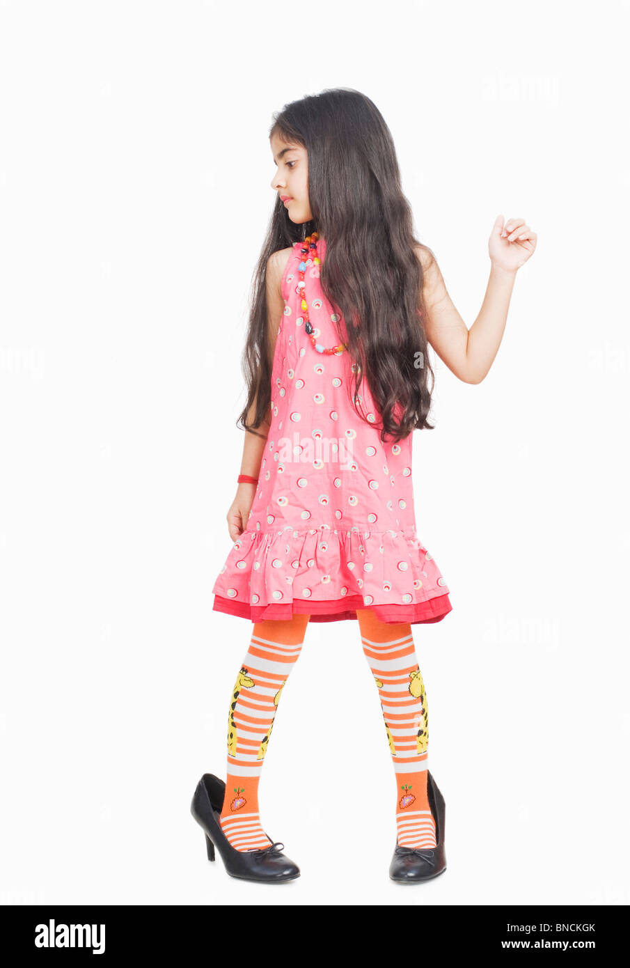 Girl wearing high heels hi-res stock photography and images - Alamy