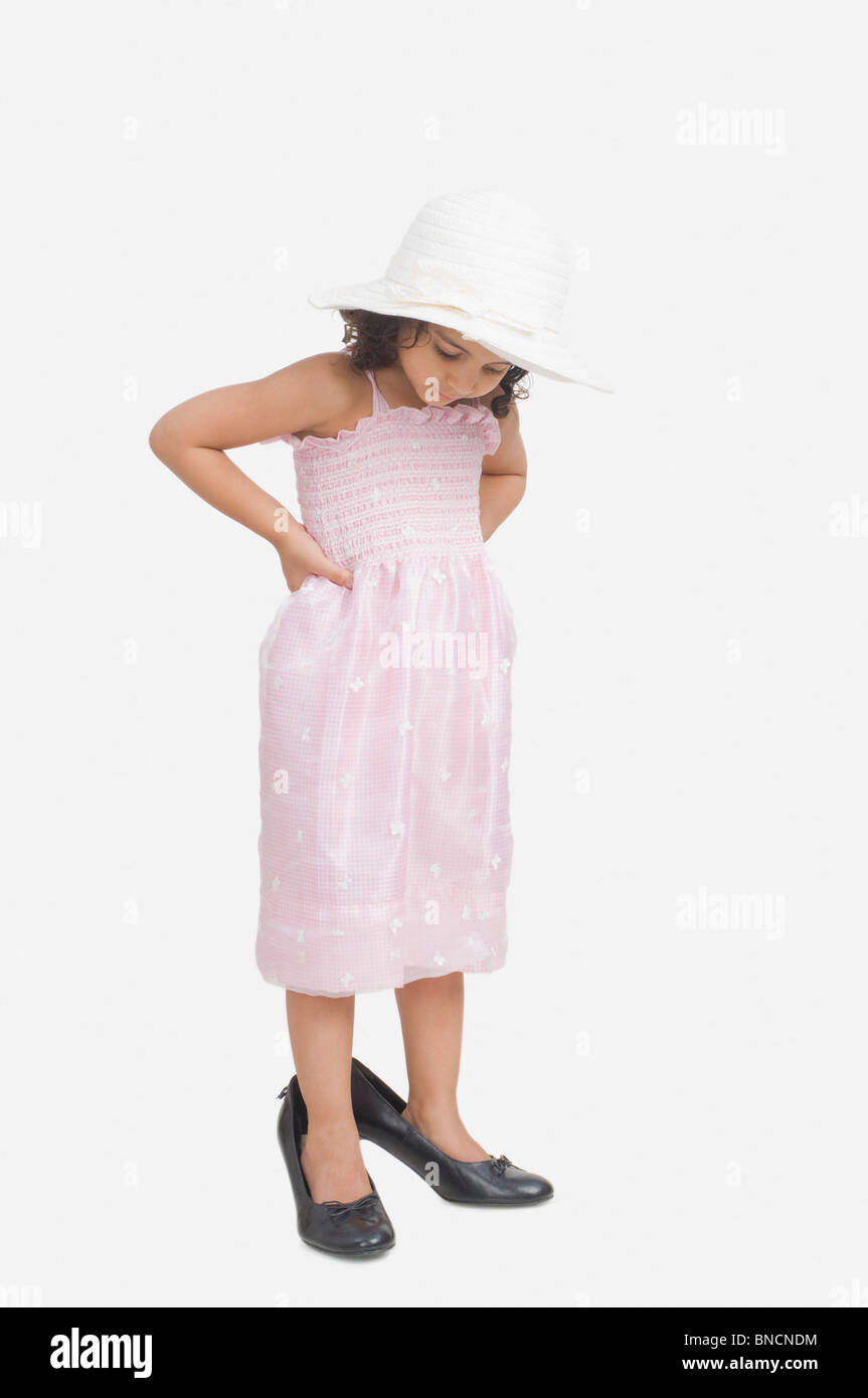 Girl wearing high heels hi-res stock photography and images - Alamy
