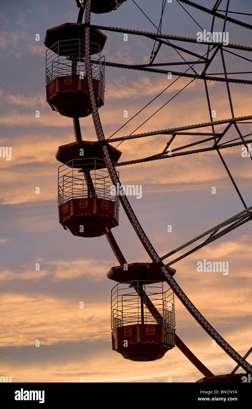 Gondolas on Ferris Wheel Stock Photo Alamy
