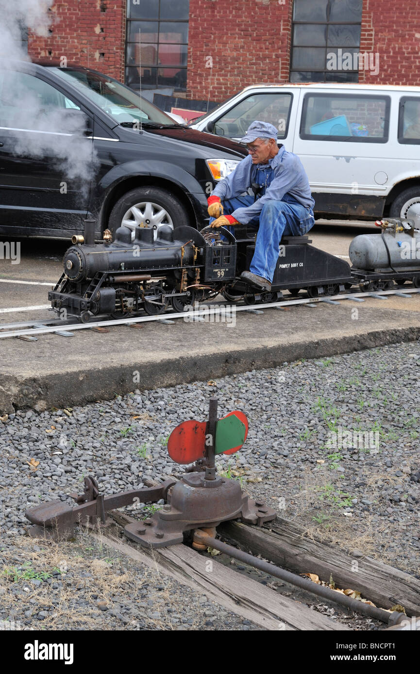 Small train, Steamtown National Historic Site, Scranton, PA 100710 35590 Stock Photo