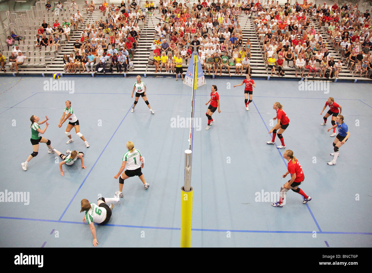 Volleyball Spike Defence High Resolution Stock Photography and Images