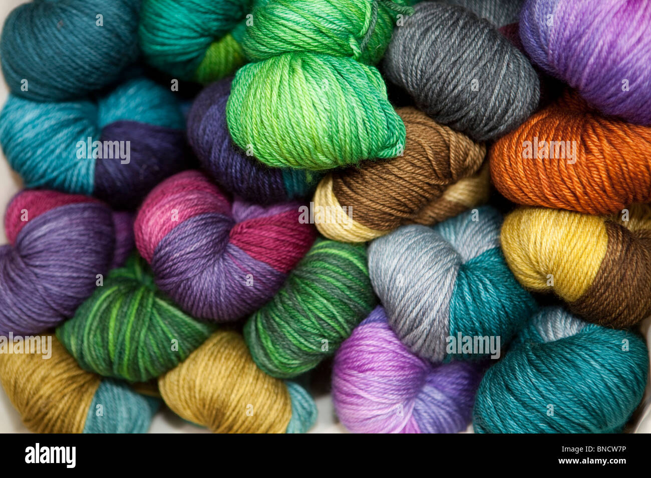 Yarn , Knitting , wool, craft , needlecraft, hobby, knit Stock Photo