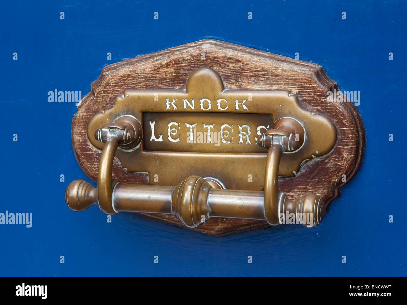 Brass letter box, England Stock Photo Alamy