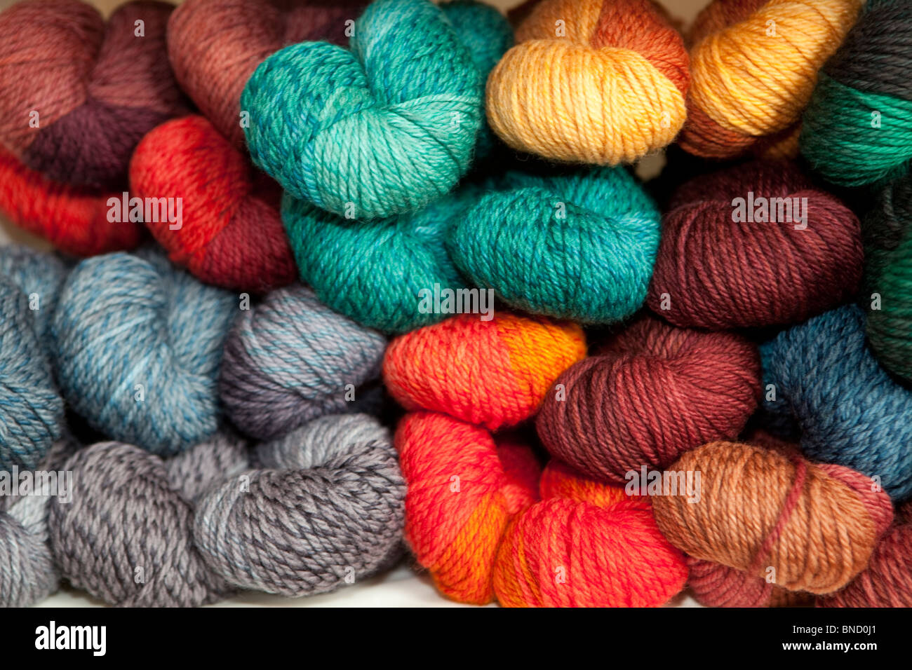 Yarn , Knitting , wool, craft , needlecraft, hobby, knit Stock Photo