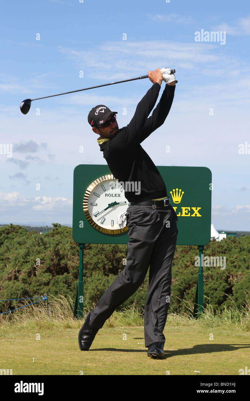 Competitors at the British Open Golf, Old Course, St Andrews, Fife