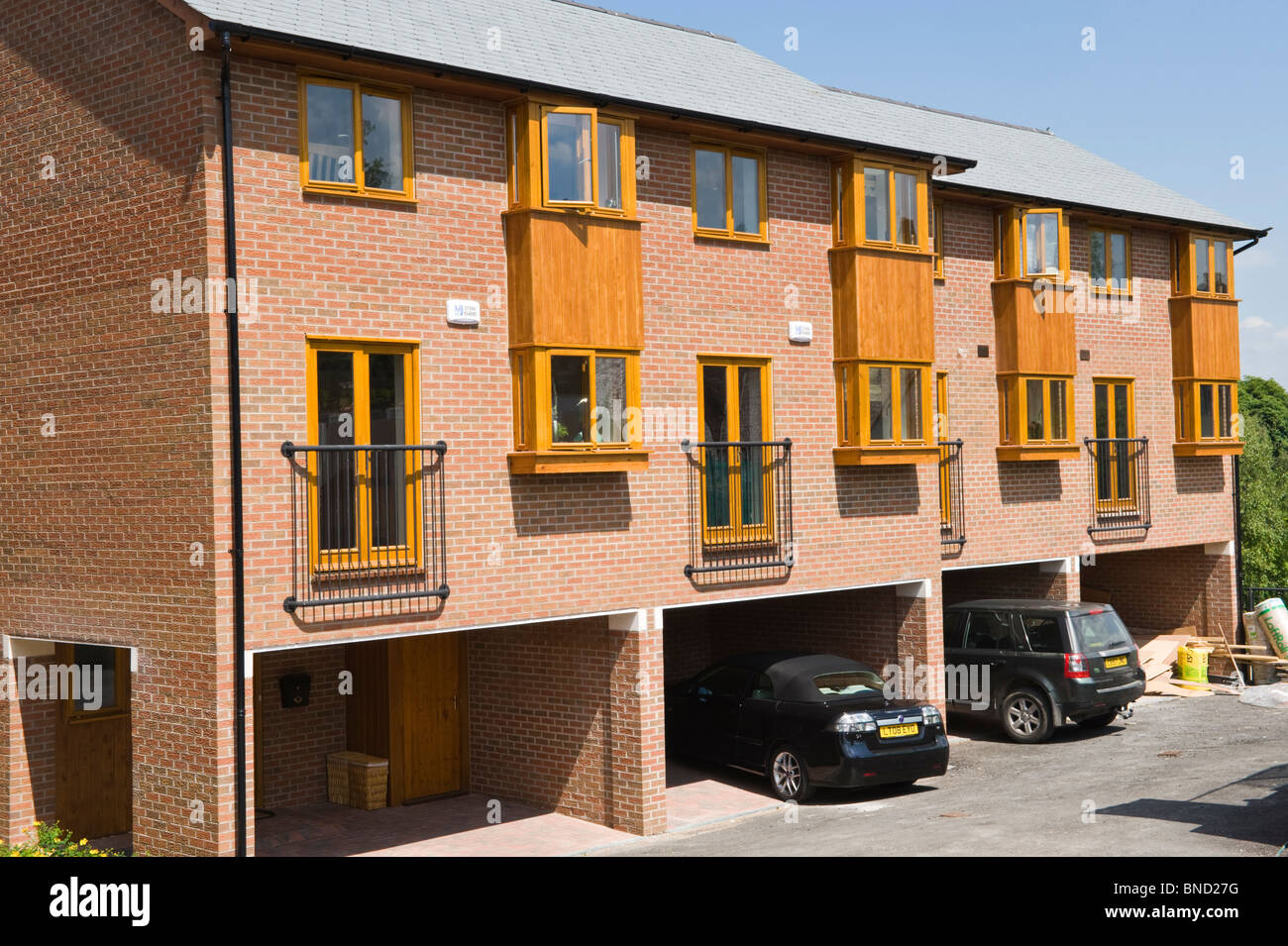 New housing development of contemporary design in HayonWye Powys