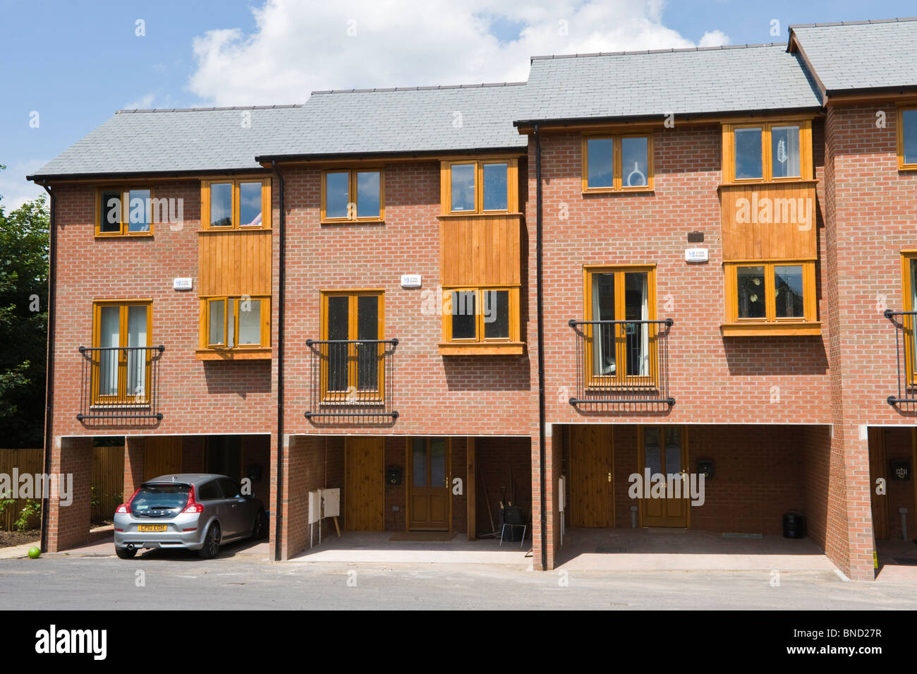 New housing development of contemporary design in HayonWye Powys