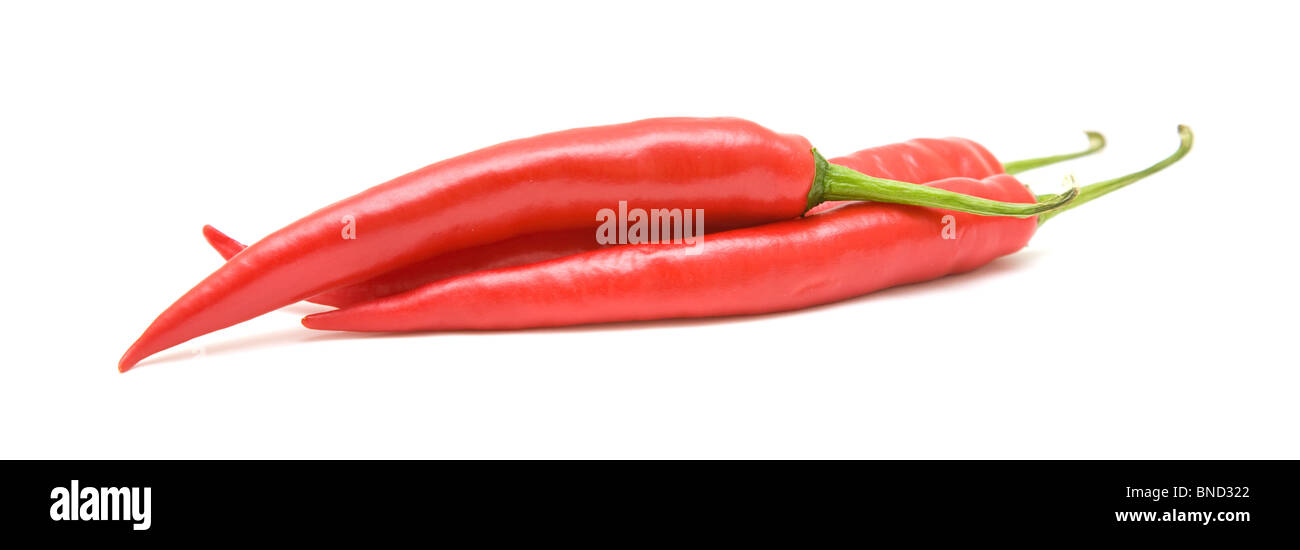 Red chilli isolated side view hi-res stock photography and images - Alamy