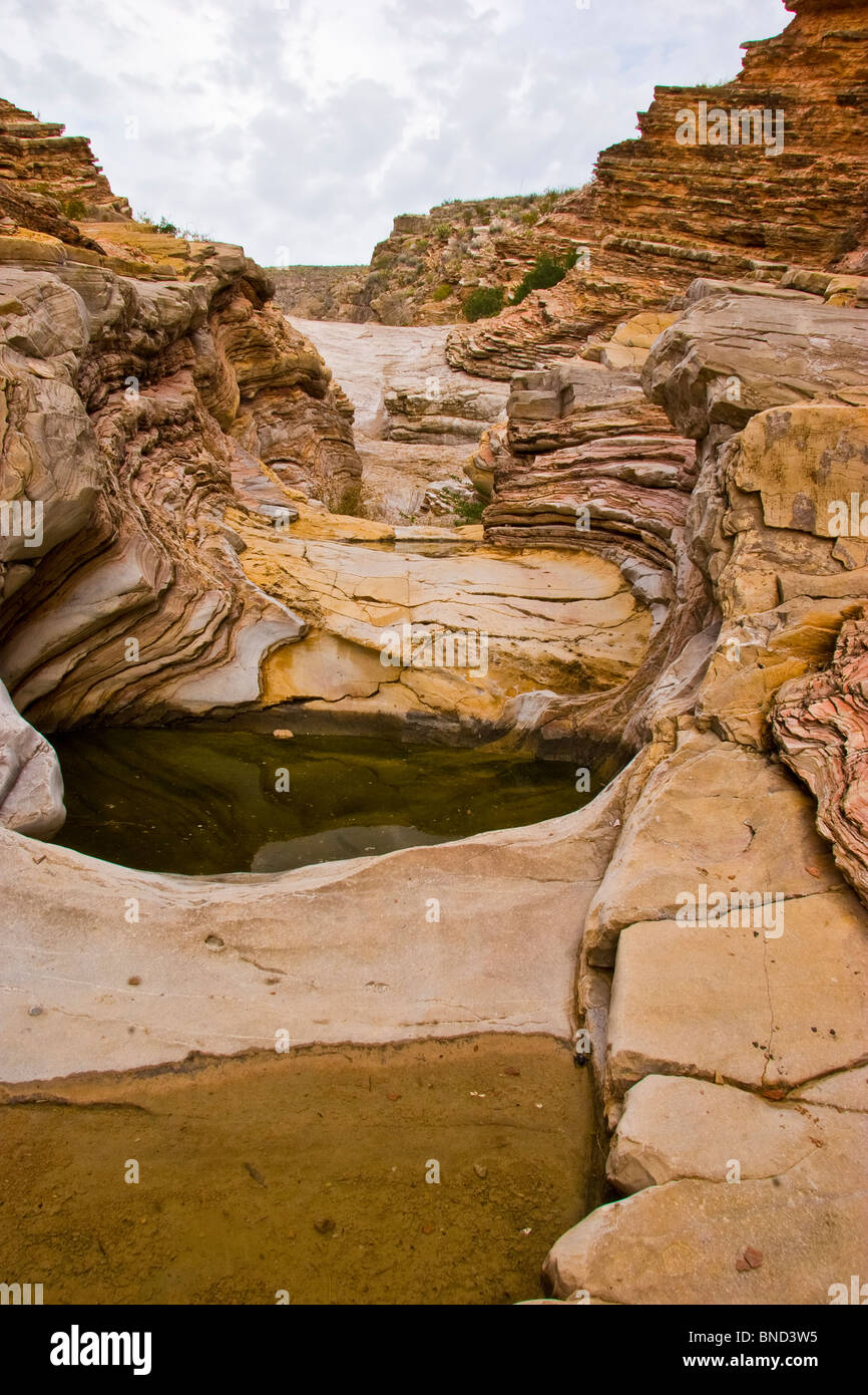 Ernst Tinaja water hole Big Bend National Park, Texas Stock Photo